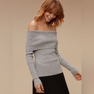 Wilfred Croquis Off-Shoulder Sweater